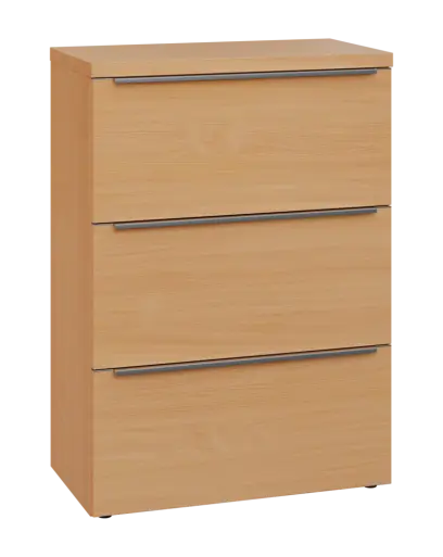 SIN 3 - 83Z kancelářská skříň, 3-zásuvková, 1120x800x400, buk royal